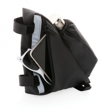 Logotrade promotional merchandise picture of: PU high visibility bike frame bag with bottle holder